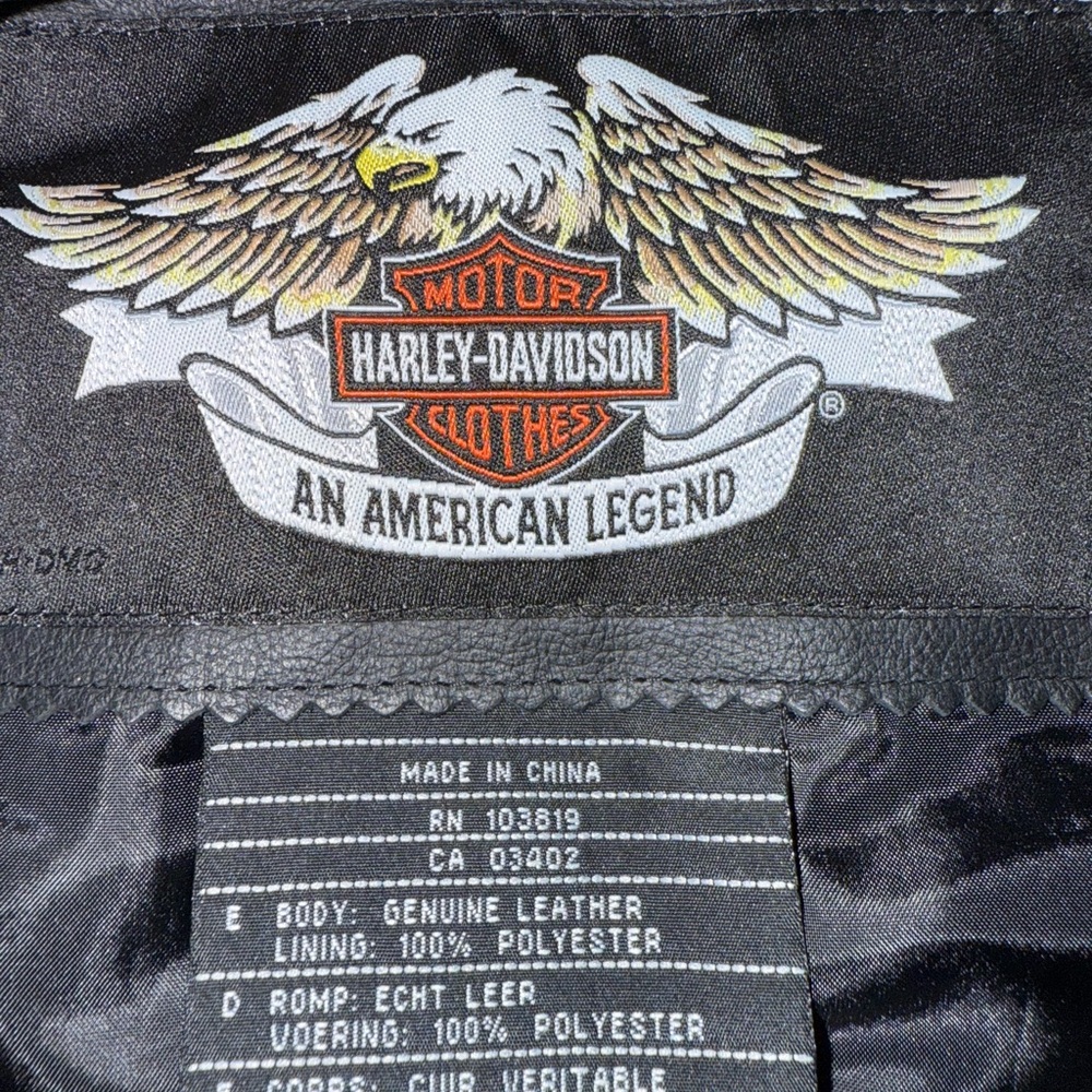 Harley-Davidson Black Leather Jacket - Picture 10 of 15